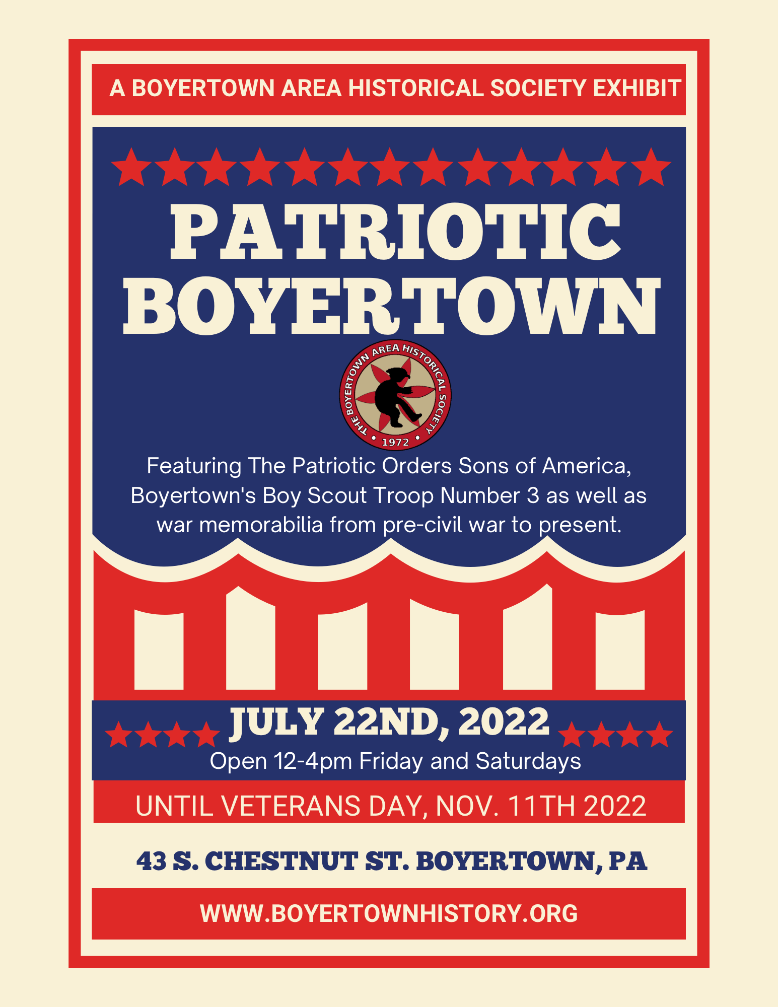 Patriotic Boyertown Exhibit Boyertown Area Historical Society